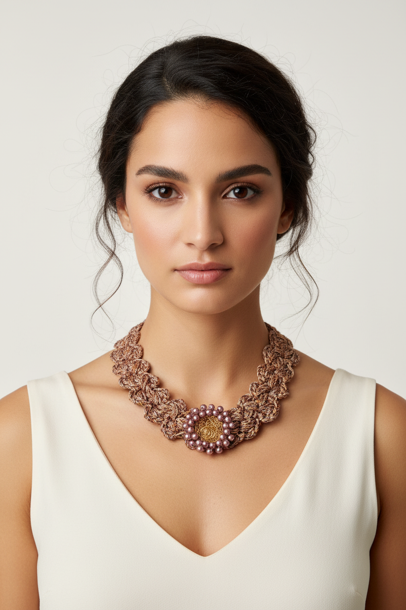 Missoni Silk Bloom – Handmade Statement Necklace