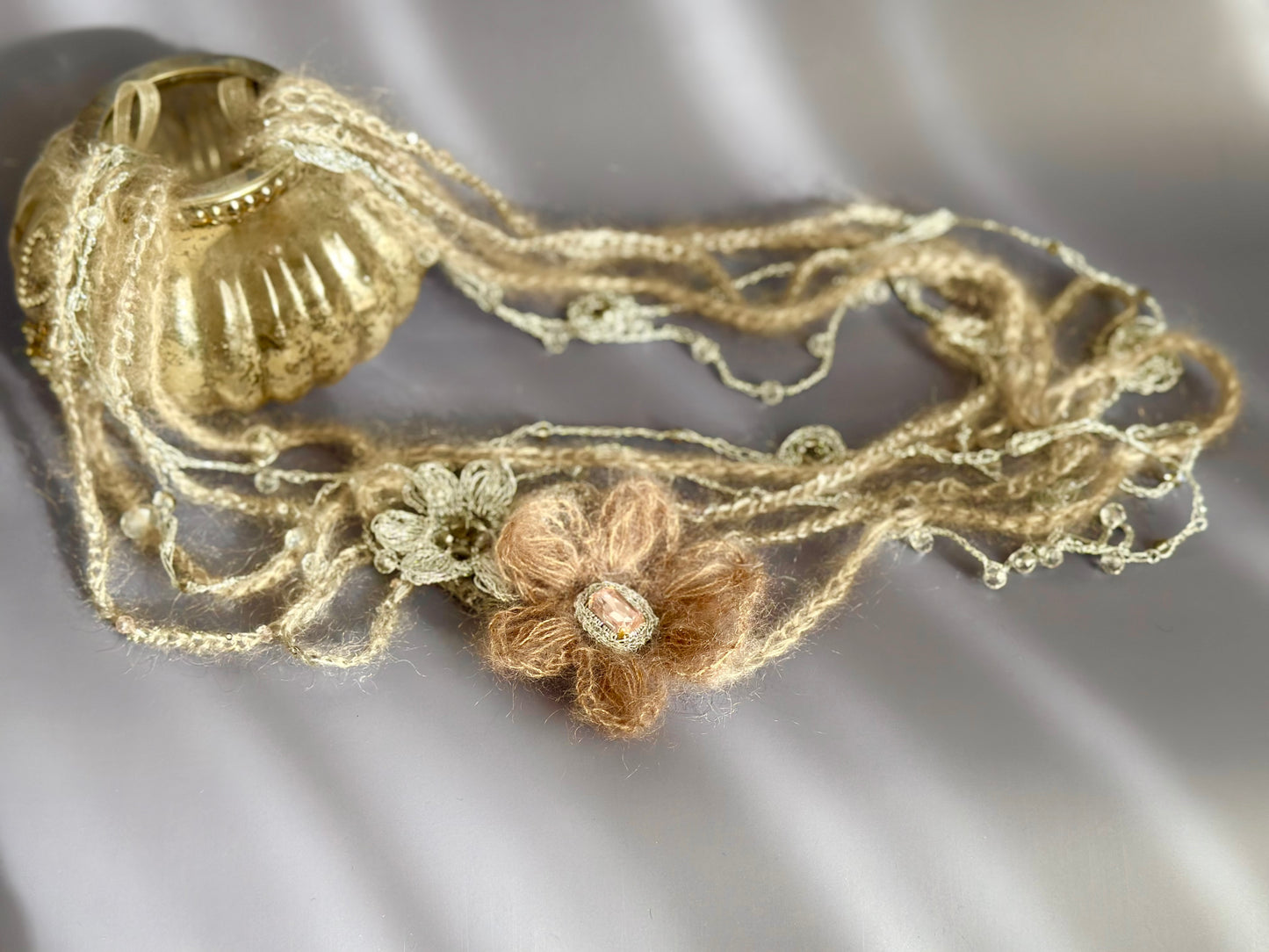 Handknit Necklace