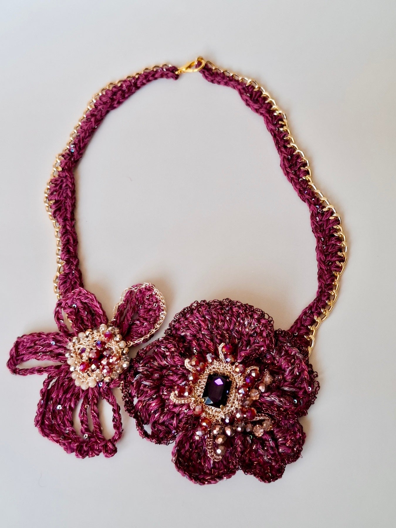 Ruby Bloom Necklace