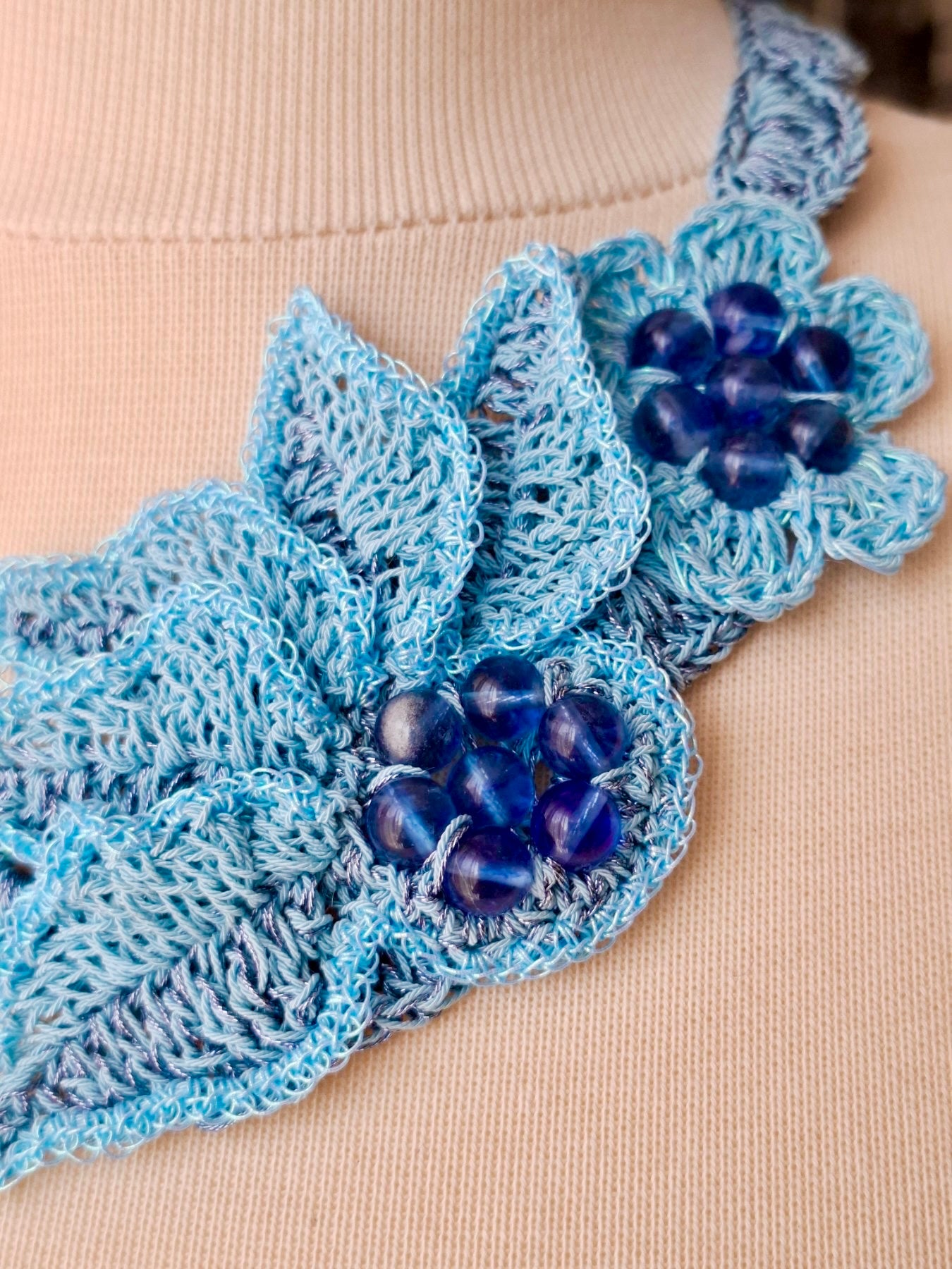 Summer Sky – Crochet Necklace