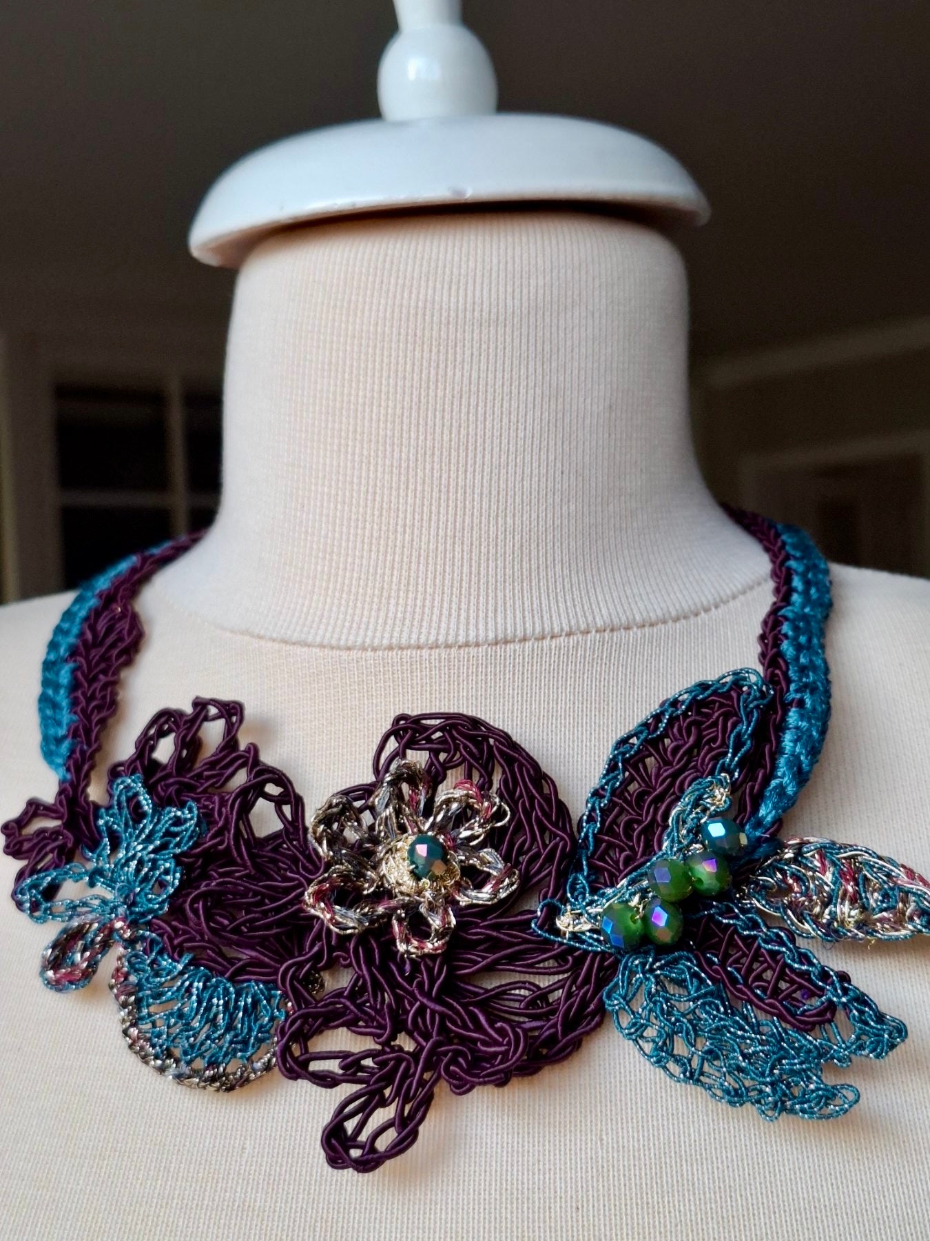 Velvet Purple - statement necklace