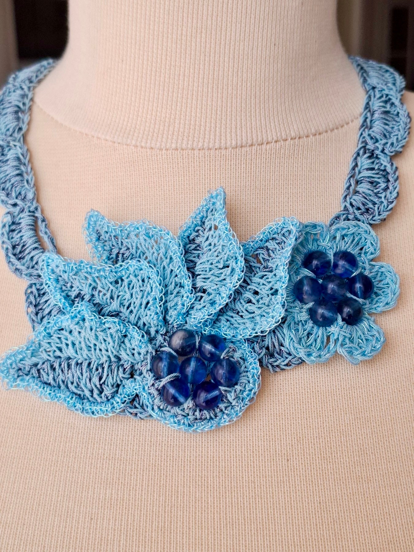 Summer Sky – Crochet Necklace
