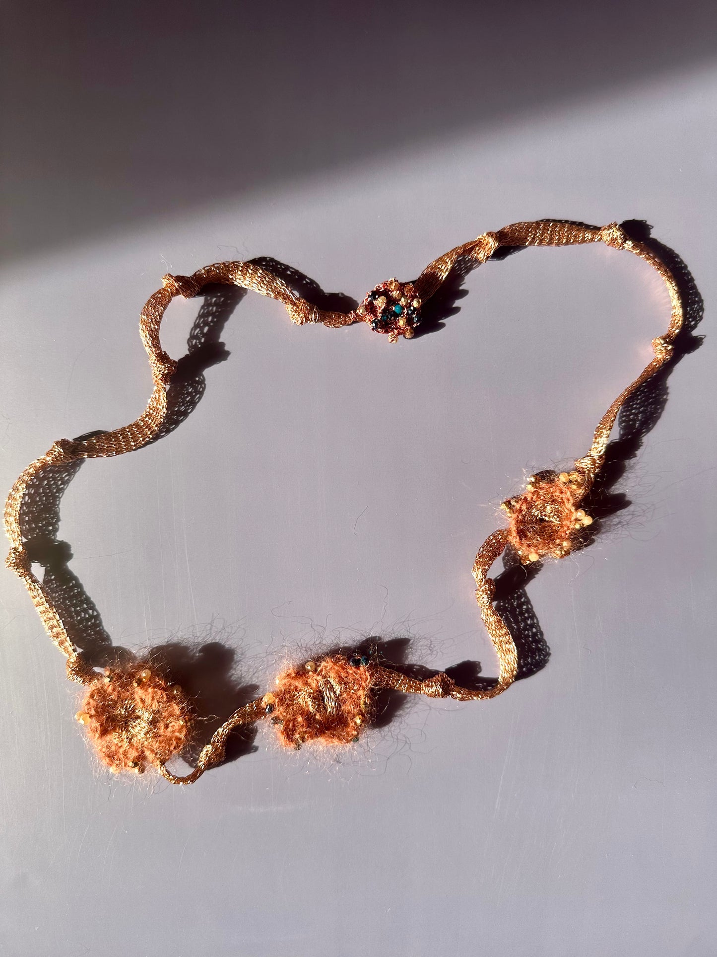 Autumn Glow Mohair Necklace