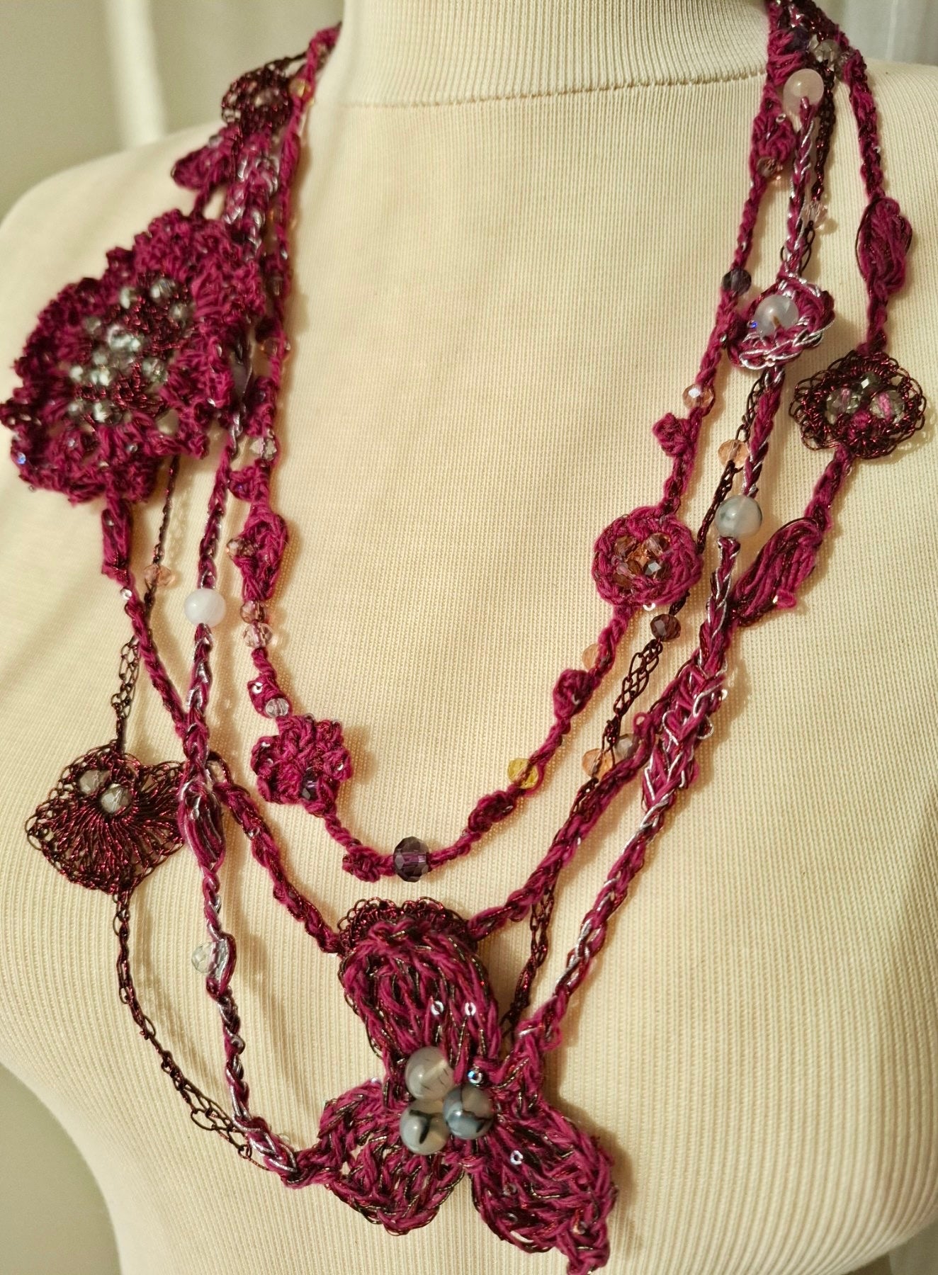 Handknit Necklace