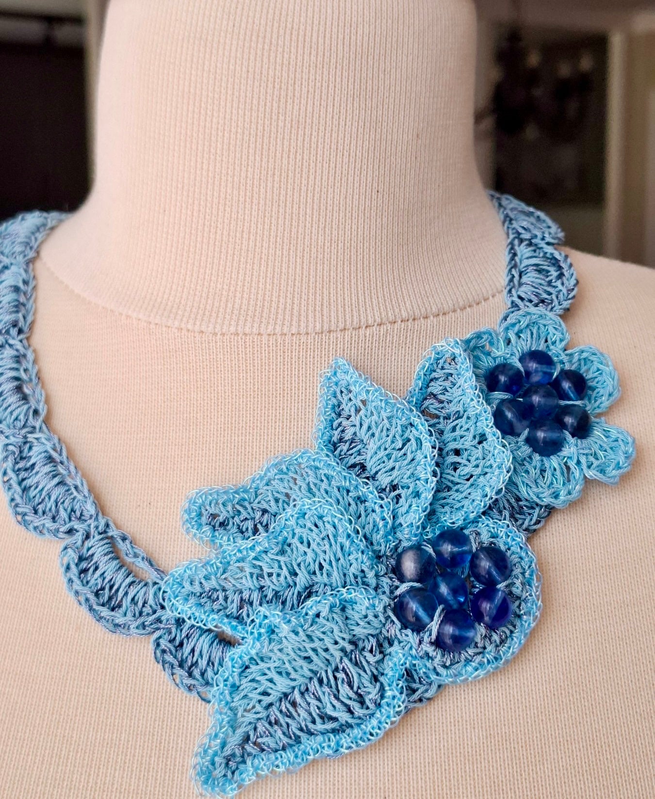 Summer Sky – Crochet Necklace