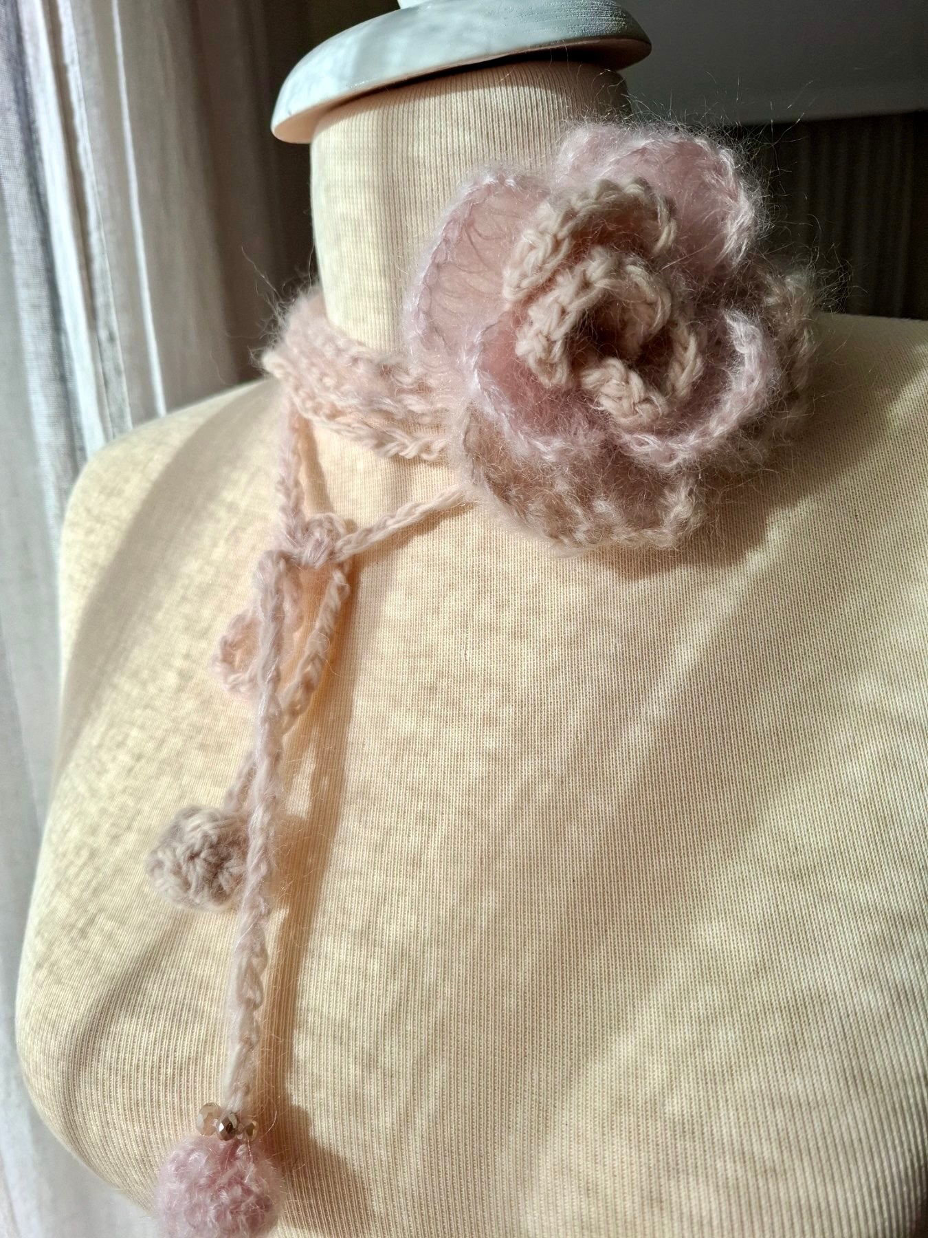 Silk Mohair Choker / Necklace