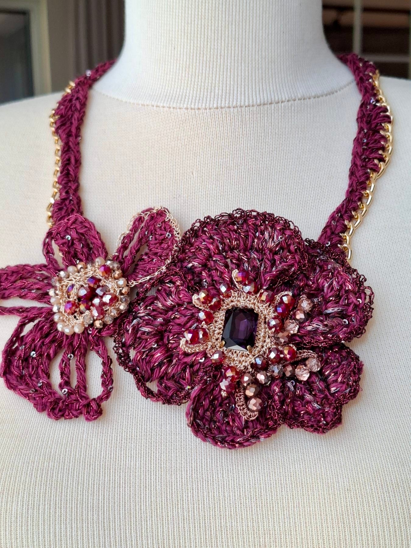 Ruby Bloom Necklace