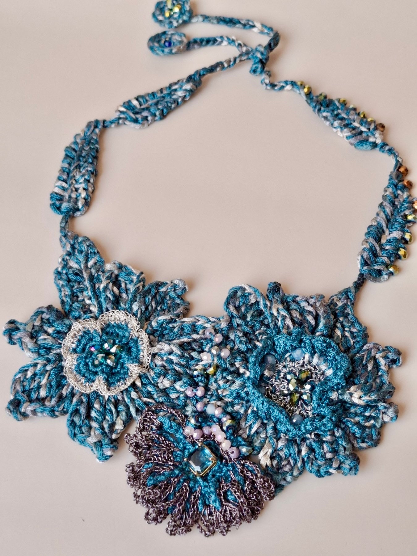 Handknit Necklace