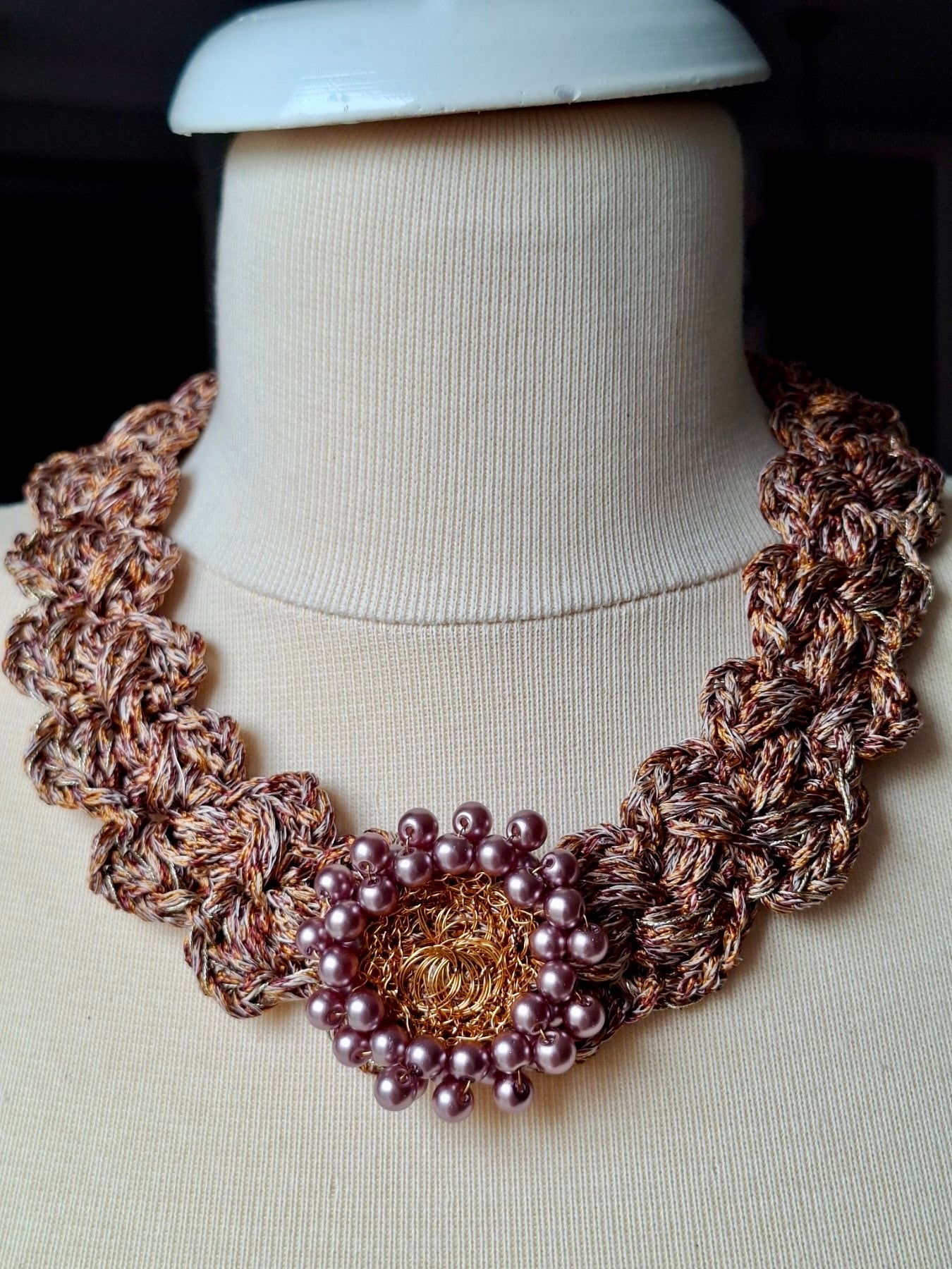 Missoni Silk Bloom – Handmade Statement Necklace
