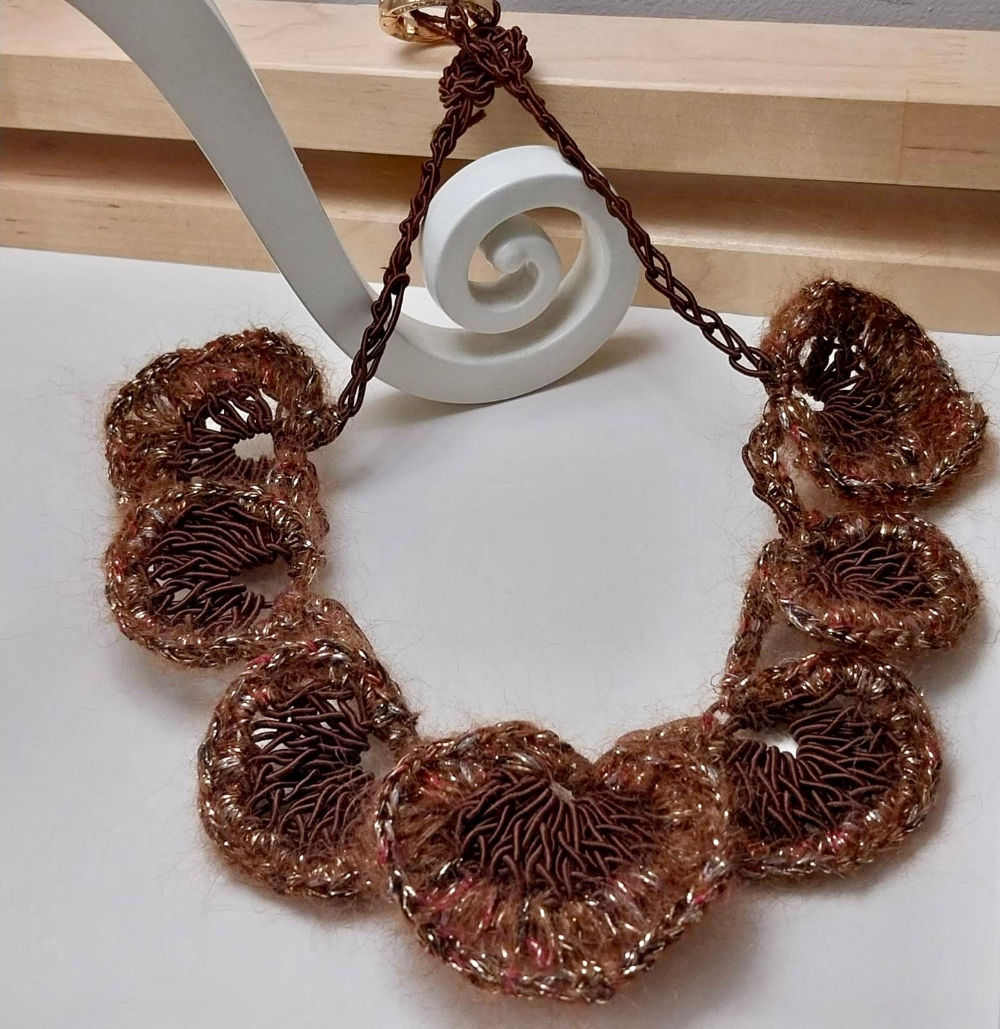 Cioccolata – Hand Knitted Statement Necklace