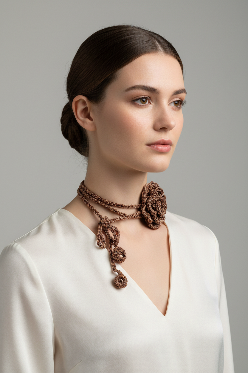 Pure Missoni Silk Choker / Necklace