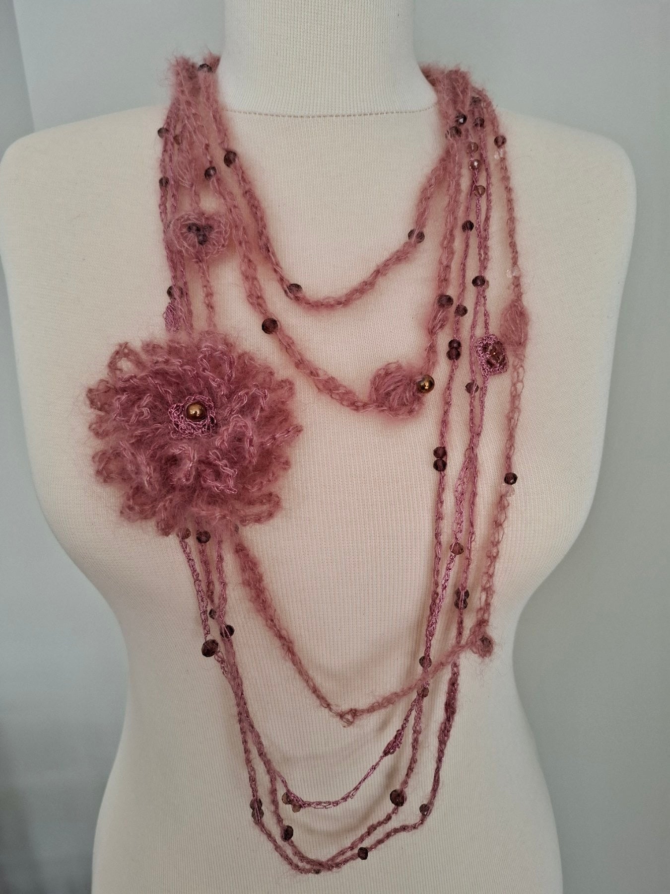 Handknit Necklace