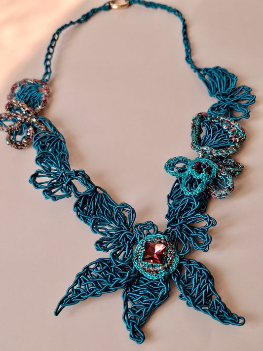 Azure Star – Sculptural Statement Necklace