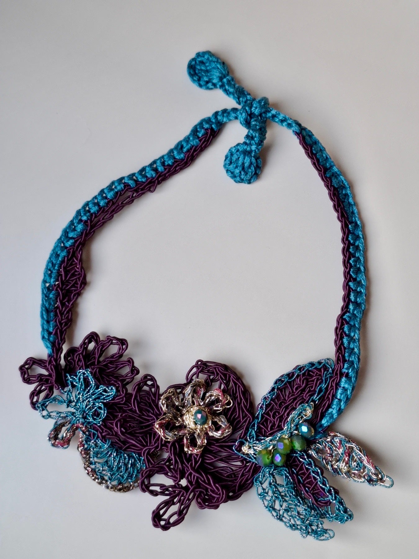 Velvet Purple - statement necklace