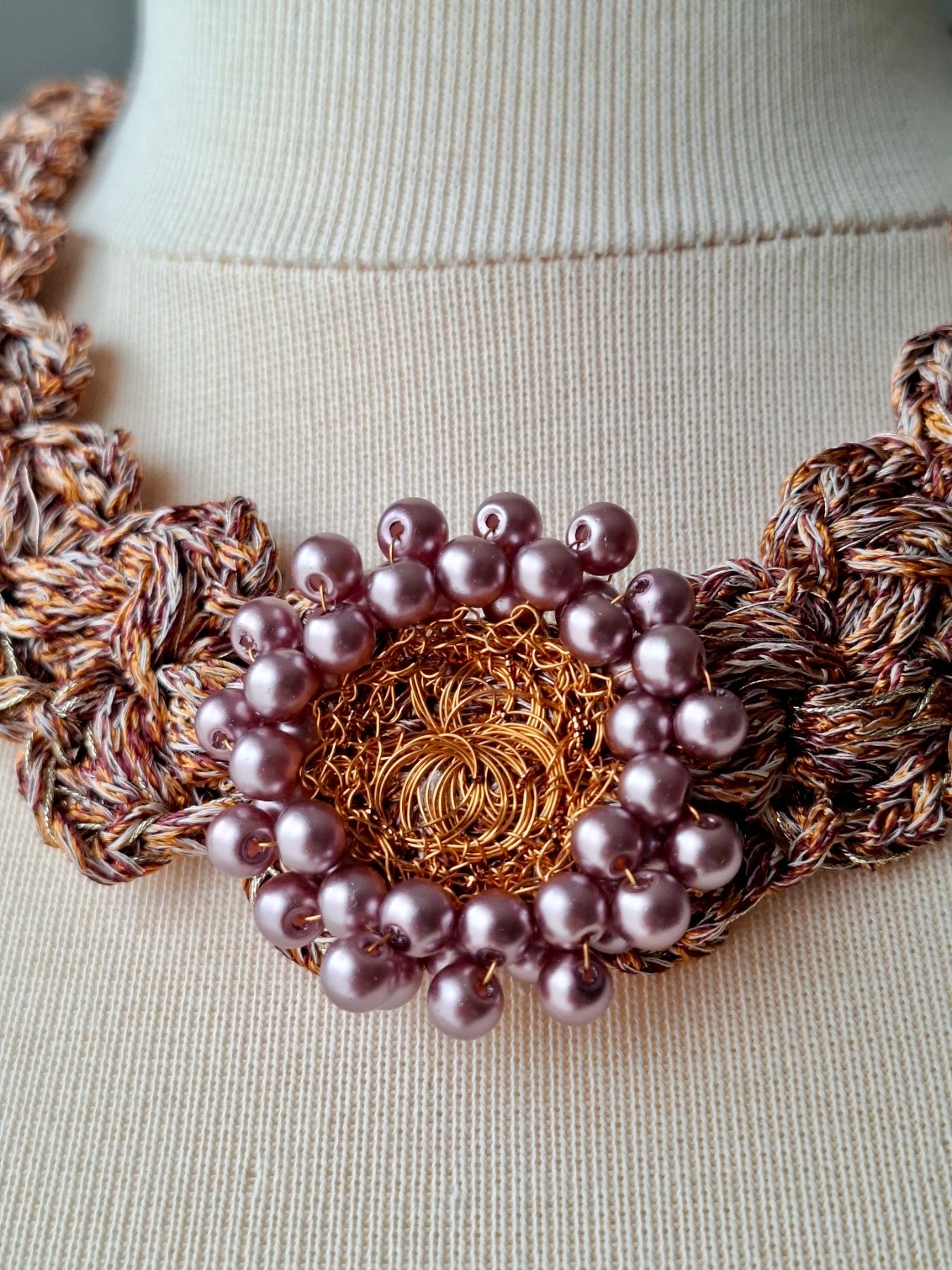 Missoni Silk Bloom – Handmade Statement Necklace
