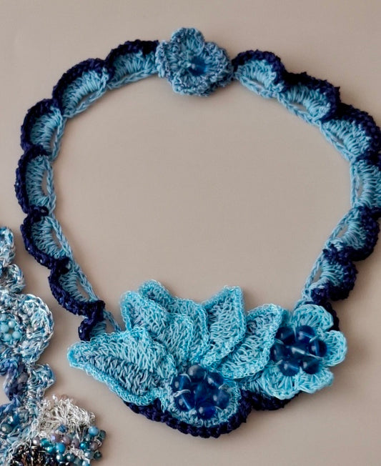 Summer Sky – Crochet Necklace