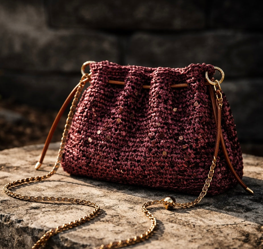 Evening chick crochet bag