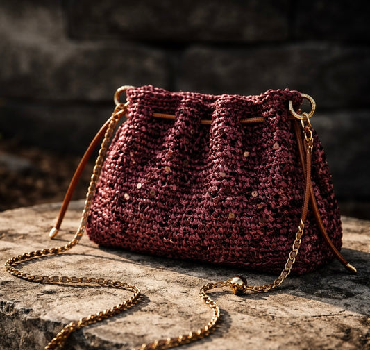 Evening chick crochet bag