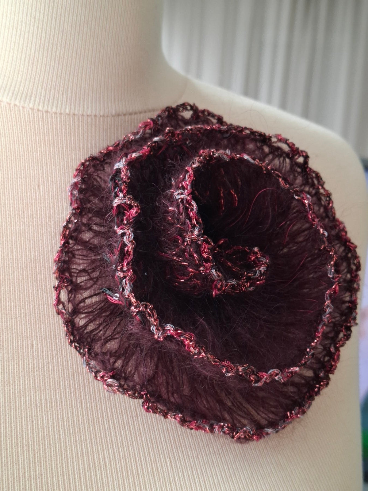 Burgundy Brooche