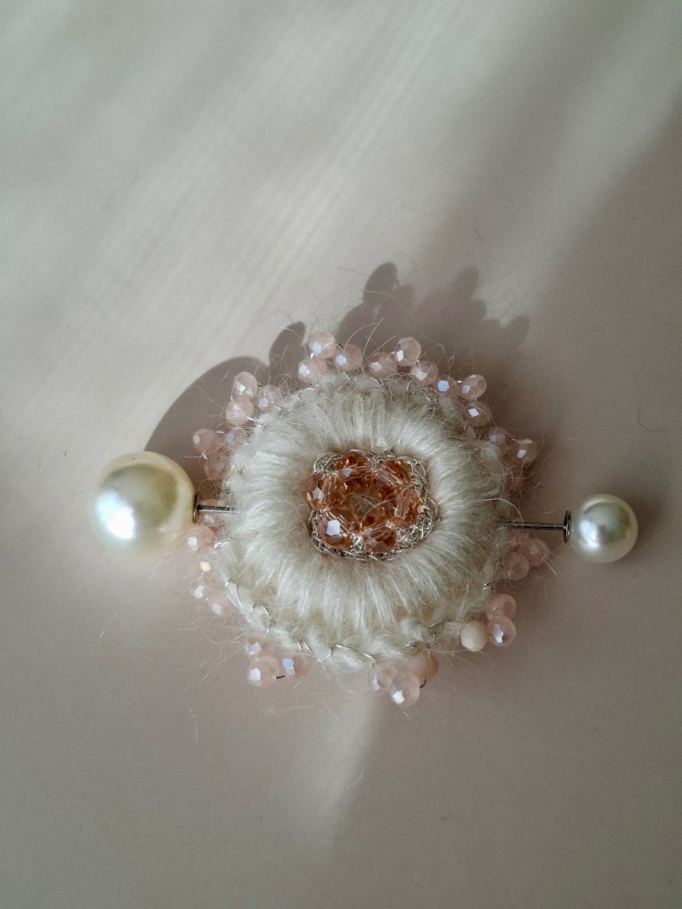 Snowflake Pearl Pin