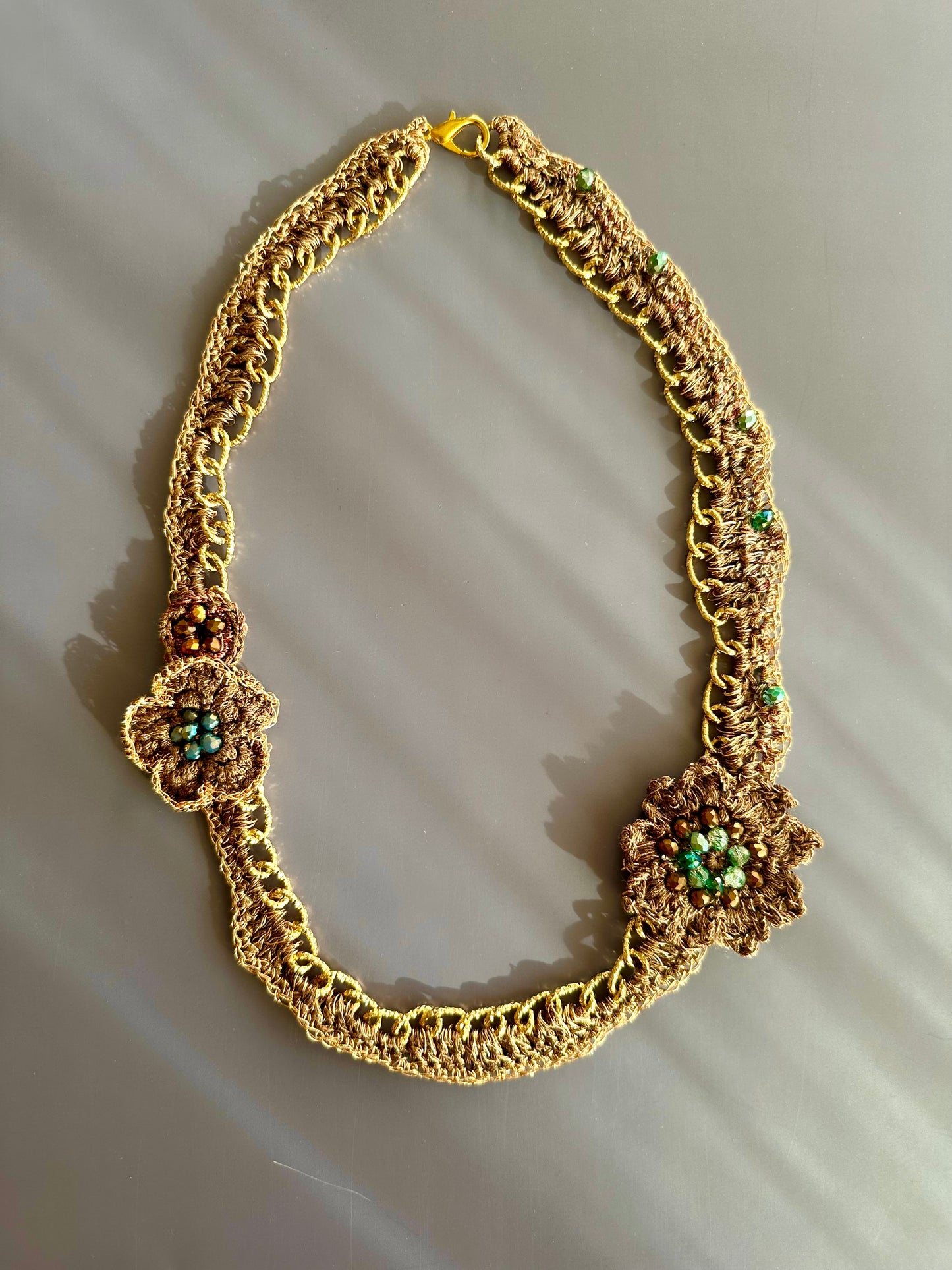 Golden Cocoa Bloom Necklace