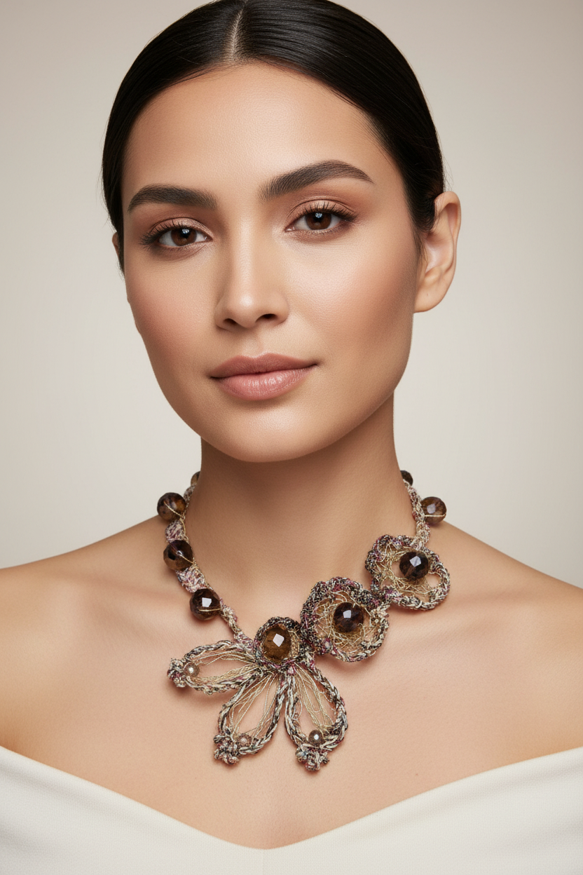 Heather - structured necklace