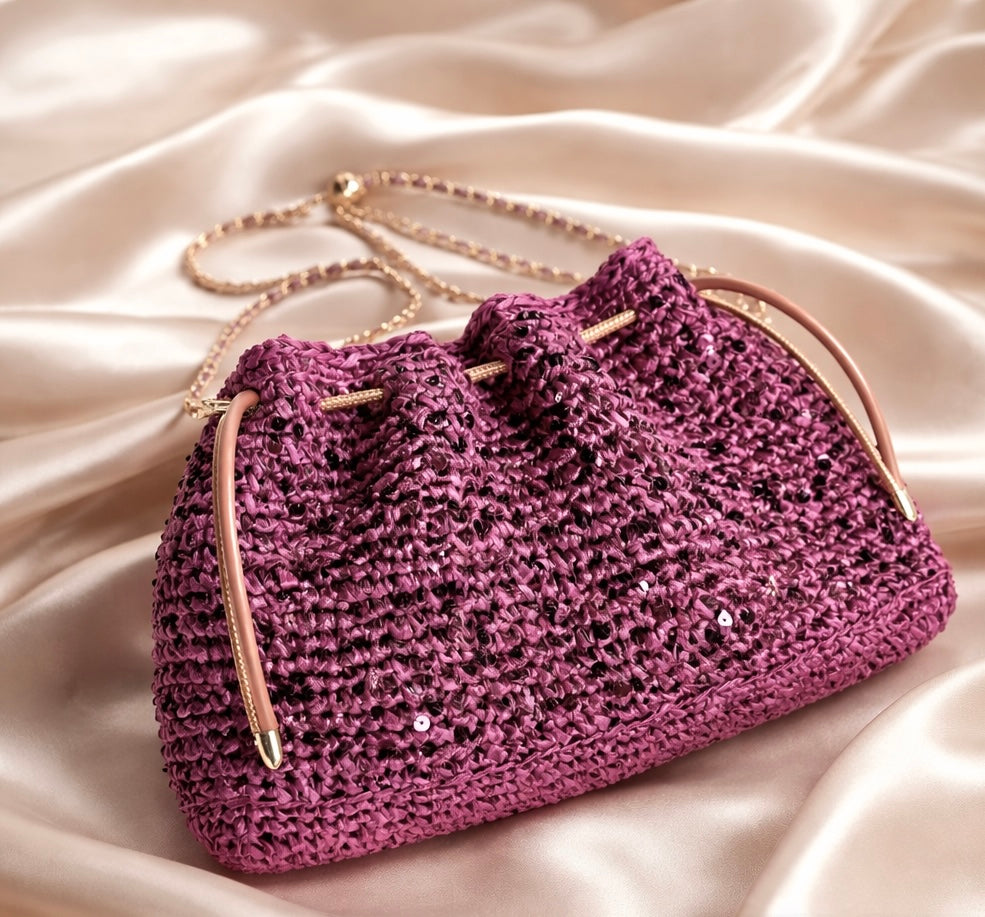 Evening chick crochet bag