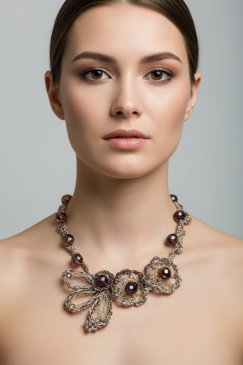 Heather - structured necklace