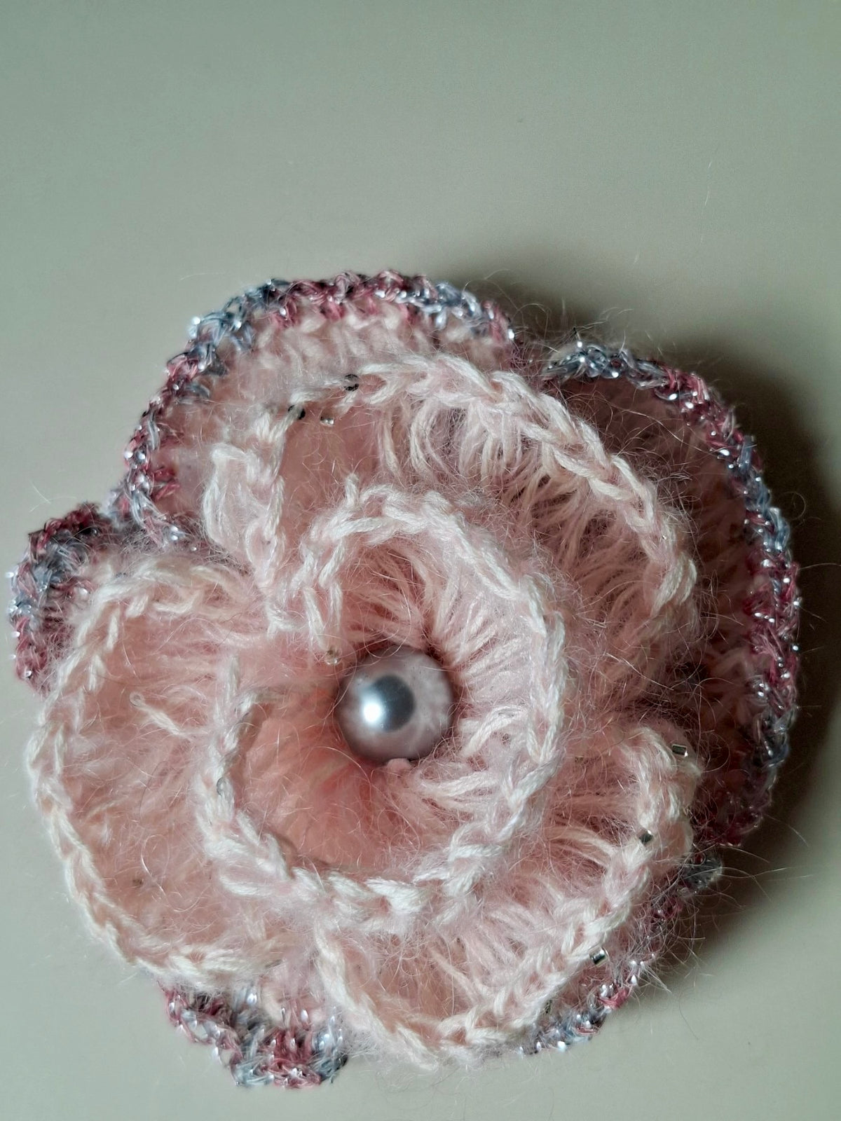 Rosa - Mohair Brooch