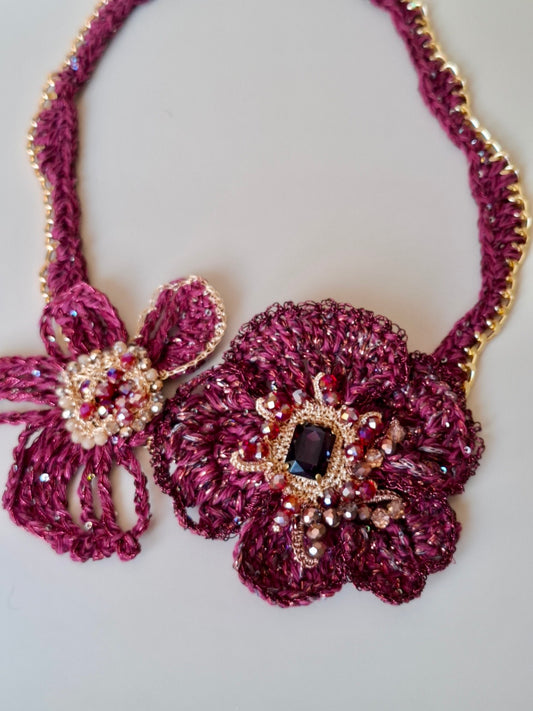 Ruby Bloom Necklace