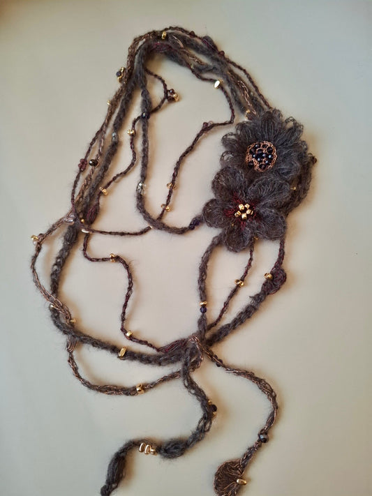 Handknit Necklace