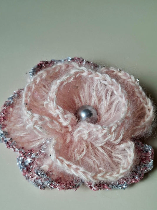 Rosa - Mohair Brooch