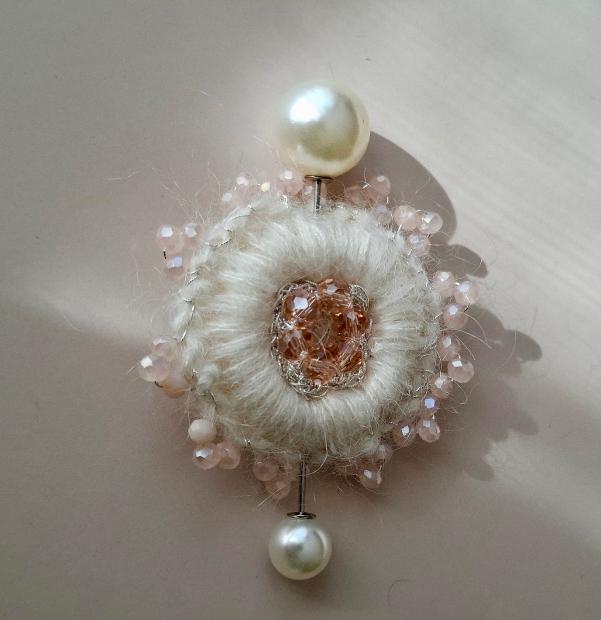 Snowflake Pearl Pin
