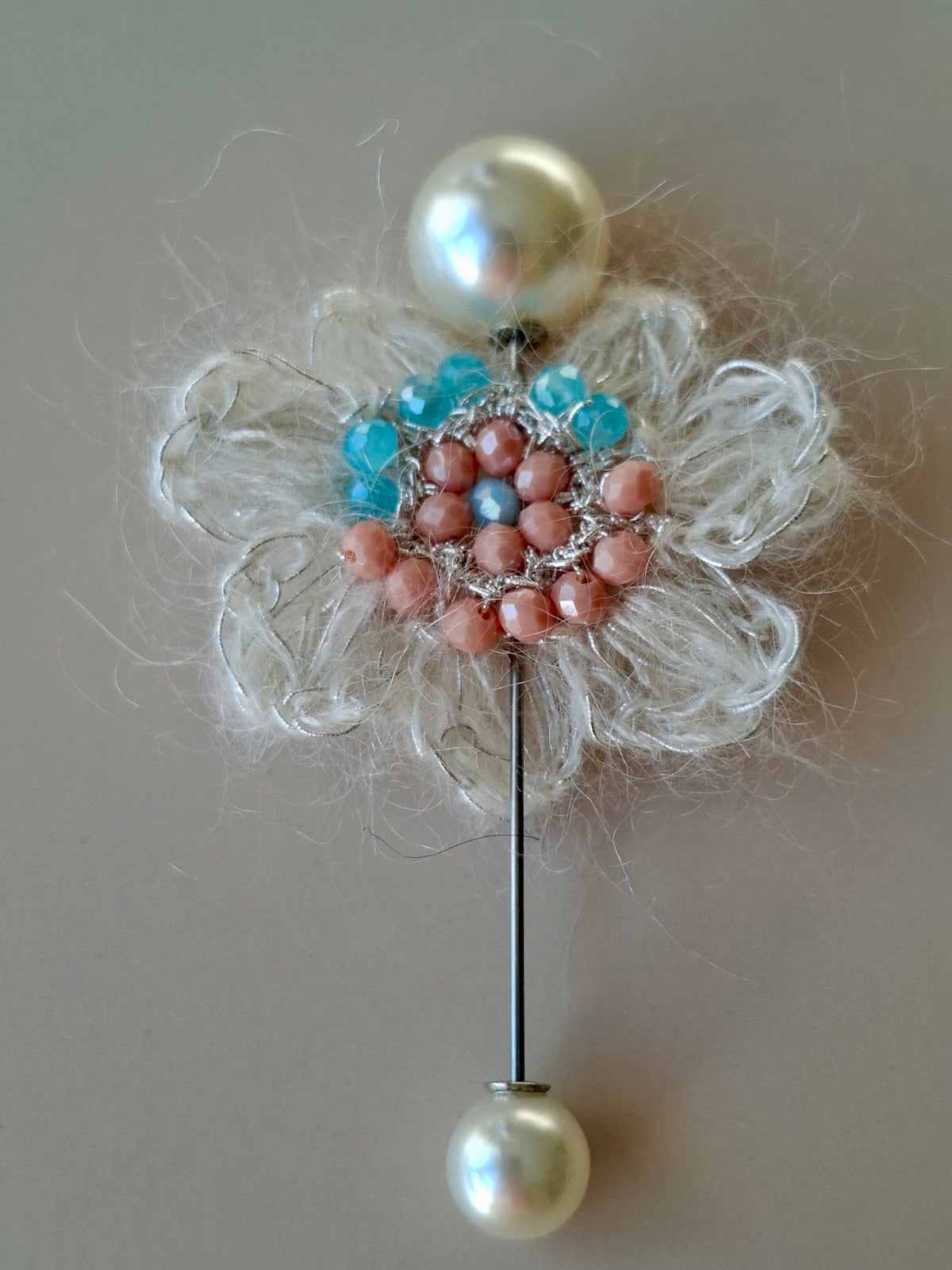Snowflake Pearl Pin