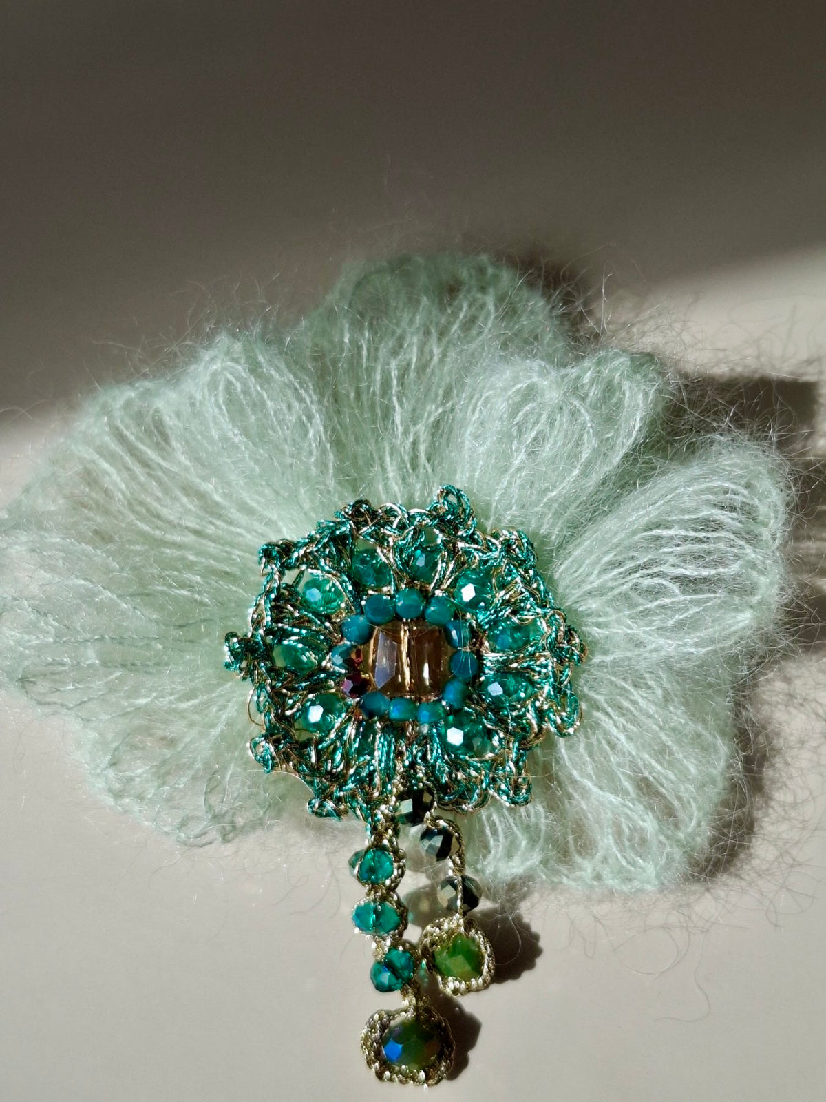 Emerald Fairy Brooch